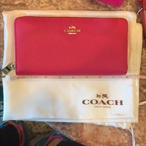 Coach Wallet, Like new, Hot pink